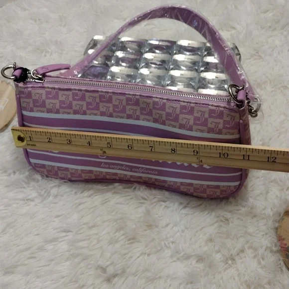 Juicy Couture Violet Tulle Shoulder Bag ✨ 🆕 - Picture 12 of 12